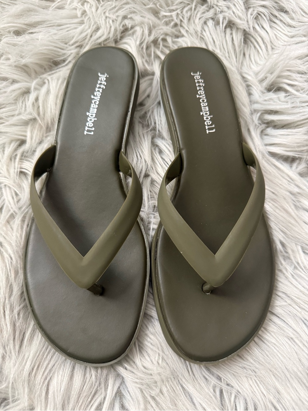 JEFFREY CAMPBELL Lollipop Kitten Heel Sandal in Khaki Matte Size 7 - Picture 2 of 10